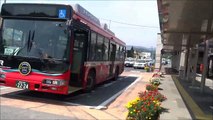 バス専用道路を走る気仙沼線BRT（bus rapid transit）バス①（前面展望）