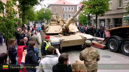 M1 Абрамс на улицах Шауляя