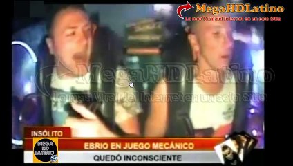 Ebrio en Juego Mecanico quedo inconsciente