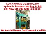 Used Pacific Hydraulic Stamping Presss For Sale Call 616-200-4308