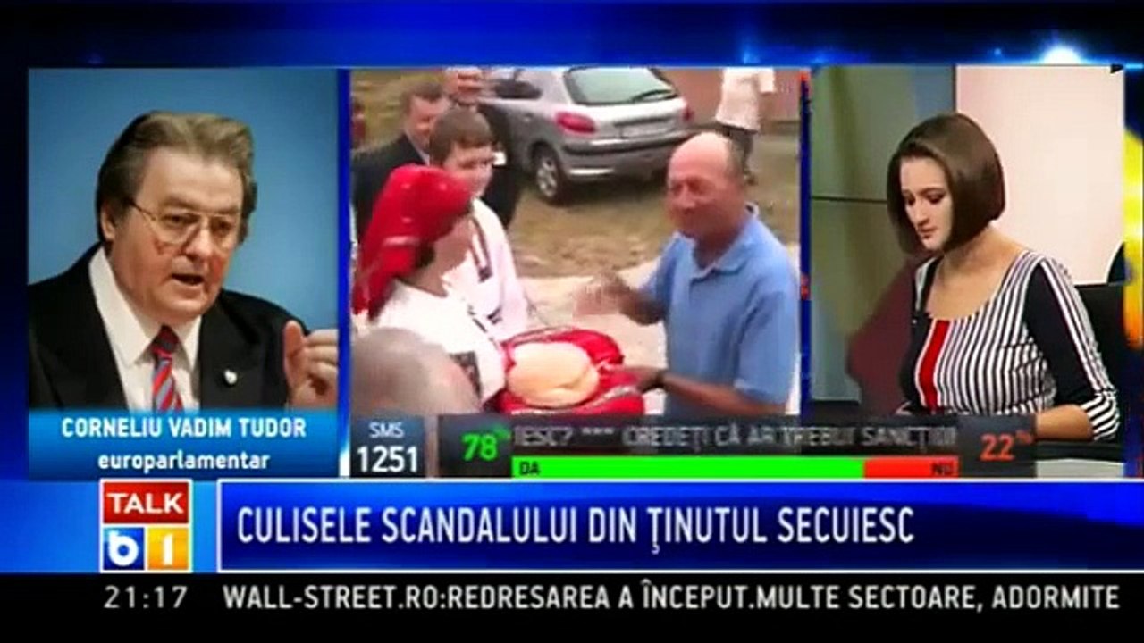 Corneliu Vadim Tudor, la Talk B1: In nicio tara din lume nu pot fi tolerate asemenea atacuri