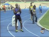 Gibson Relays 2013 - Usain Bolt 45.7 Split on 4x400M Relay Leg