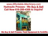 Used Dieffenbacher Hydraulic Stamping Presss For Sale Call 616-200-4308