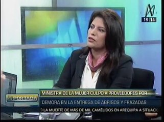 Carmen Omonte negó conocer sobre compra de kits de abrigo en MIMP