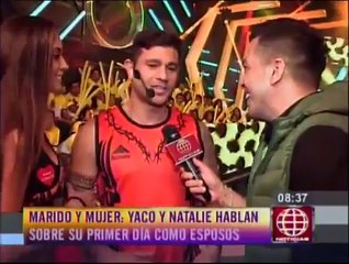 "Esto es guerra": Yaco Eskenazi y Natalie volvieron tras boda