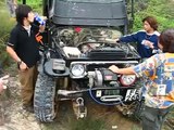 Land cruiser 40 4x4 offroad after Roll Over