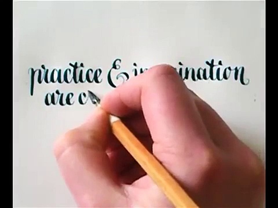 Calligraphy - practice & imagination - by Hejheidi