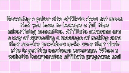Poker Affiliate Program Success: Business Building Tips For Affiliates