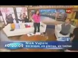 Vujicic habló de Dios a una estrella chilena de TV horas antes de morir