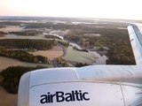 Air Baltic Boeing 737-500 Landing at Turku Finland
