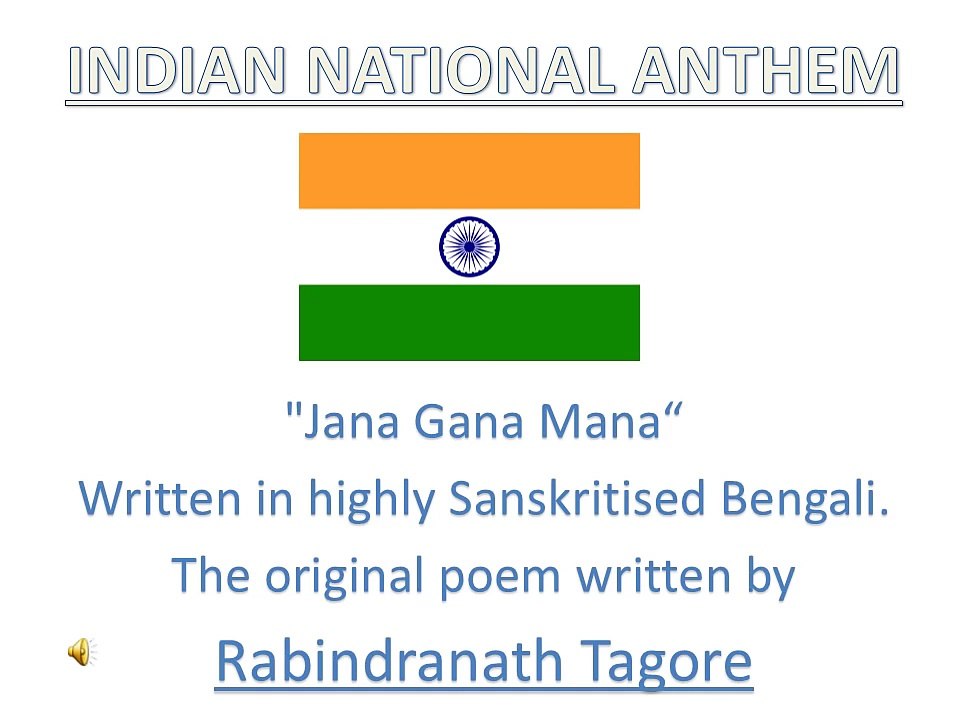 JAN GAN MAN WITH LYRICS - INDIAN NATIONAL ANTHEM