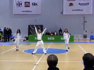 Krazy! HOT Latvian Girls @ Basketball Game.