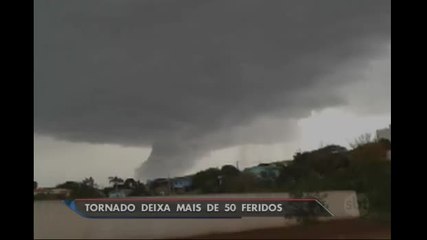 Tornado deixa mais de 50 feridos no Paraná