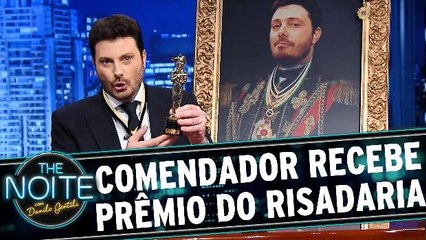 Comendador recebe prêmio de melhor talk-show no Risadaria