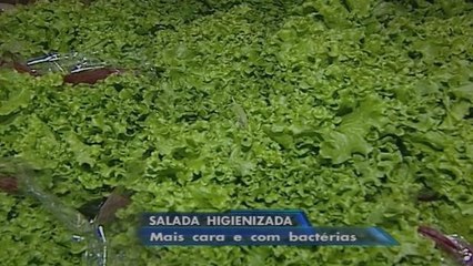 Saladas ´higienizadas´ são reprovadas em teste