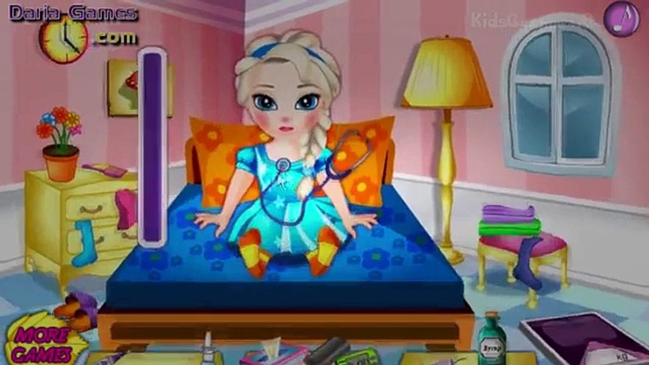 Frozen Disney Princess - Baby Elsa Frozen Flu Problems - Frozen Cartoon