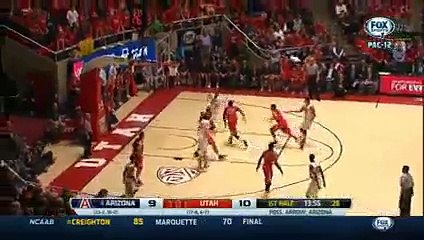 02/19/2014 Arizona vs Utah Men's Basketball Highlights