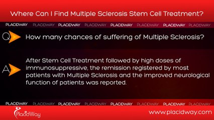 Where I can Find Multiple Sclerosis Stem Cell Treatment?