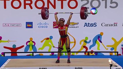 Download Video: Atleta equatoriana sofre convulsão após prova de levantamento de peso no Pan de Toronto