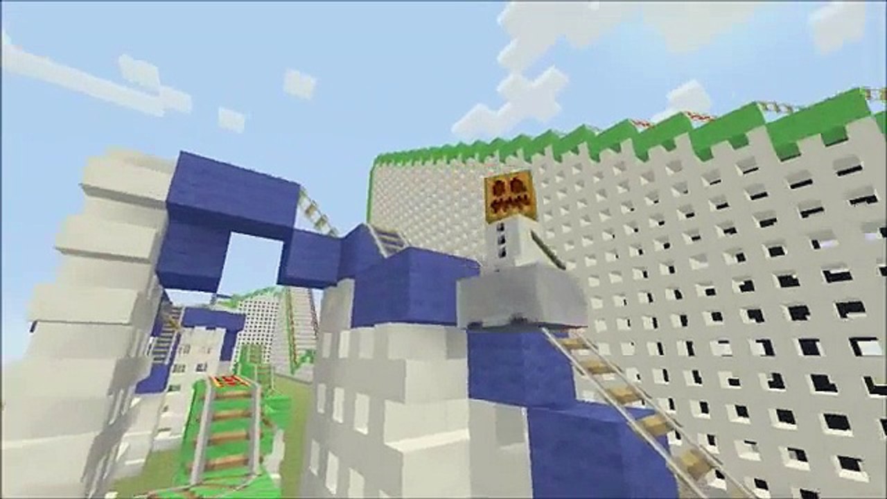Minecraft Twisted Colossus Recreation! (Six Flags Magic Mountain)