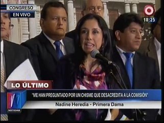 Nadine Heredia arremete contra Pérez Tello: "Está desacreditada"