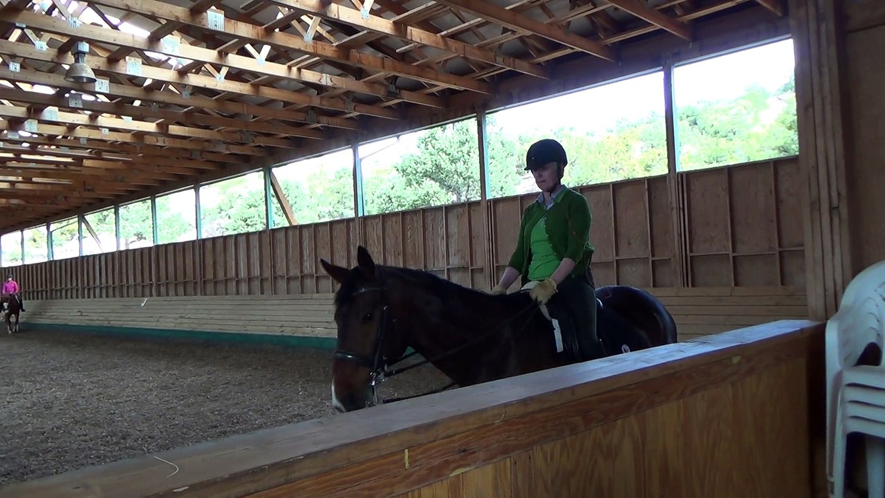 May 15, 2015 riding Bonito for the first time with Joan Bolton