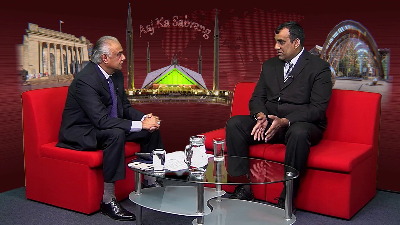 Jawaid Qazi with Cllr Shaffaq Mohammad in Aaj Ka Sabrang Sheffieldlive TV