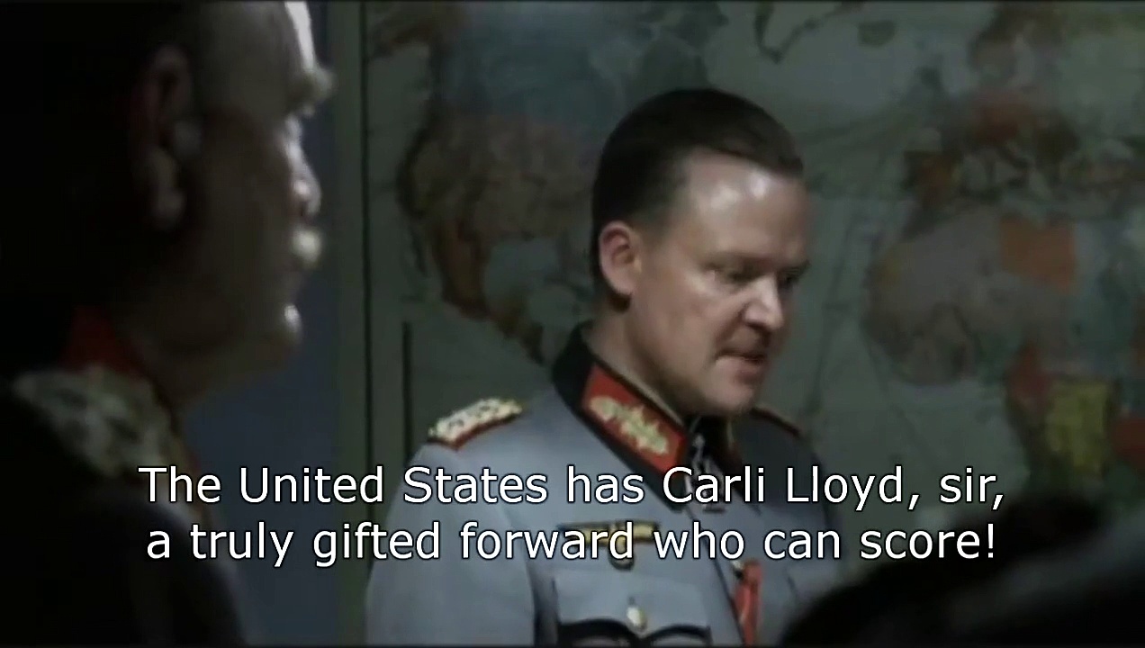 Hitler reacts to Japan’s loss against the USA (2015 FIFA Women’s World Cup final — 5-2)