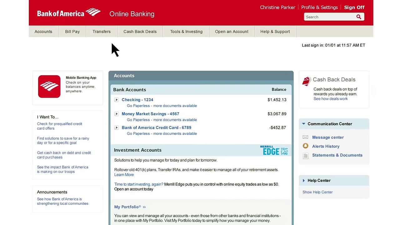 How to Transfer Money Between Your Bank of America Accounts video