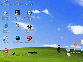 STICKMAN VS WINDOWS XP