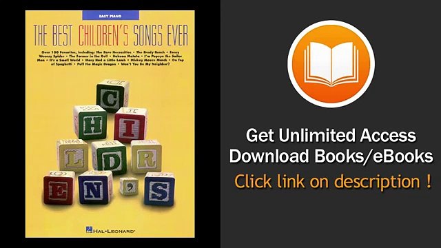 Best Children's Songs Ever Easy Piano Songbook PDF