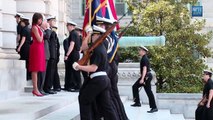 First Lady Michelle Obama at the Naval Academy