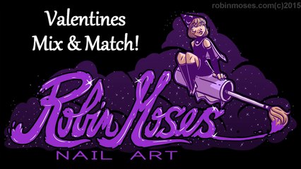 Valentine Nails 50 Shades of Grey Nails Design