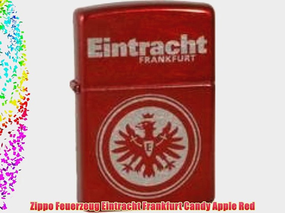 Zippo Feuerzeug Eintracht Frankfurt Candy Apple Red