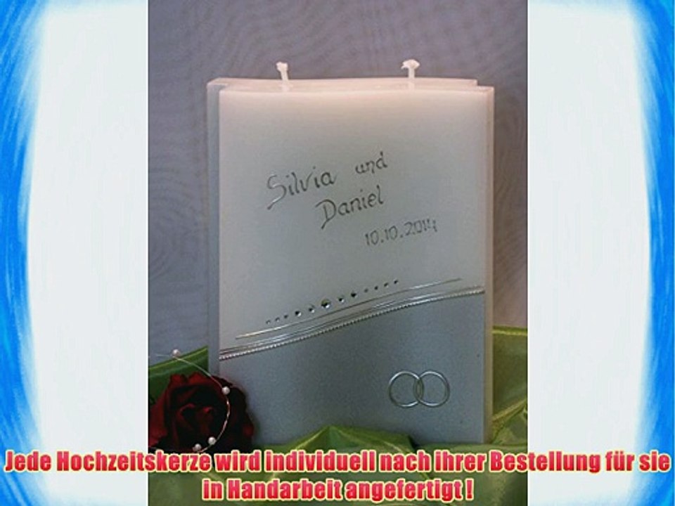 ?? EXKLUSIVE HOCHZEITSKERZE ?? - in Sonderform  inkl. Beschriftung ! EH 1