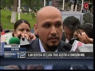 Ilan Heredia negó participación en negocios de Belaunde Lossio