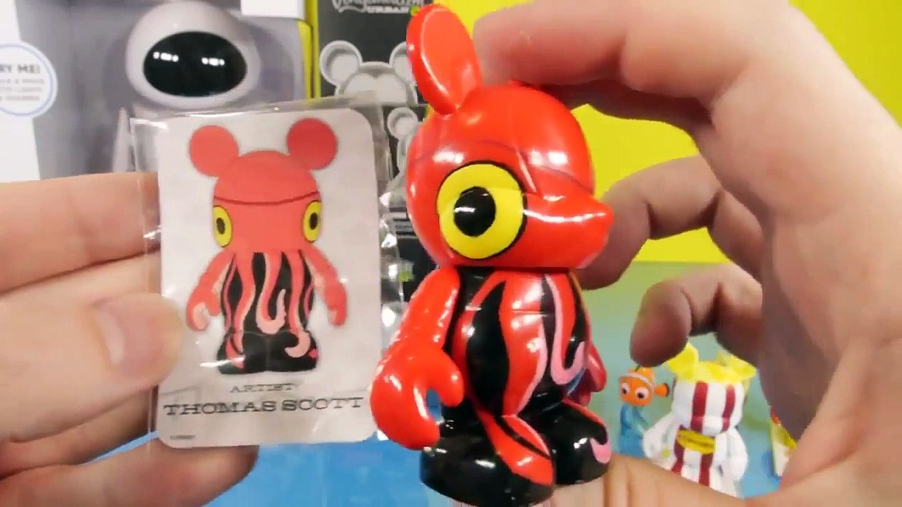 Disney Pixar Wall E Interactive EVE Figure Toy Disney Mini Figure Gift Set Toys Vinylmation Unboxing