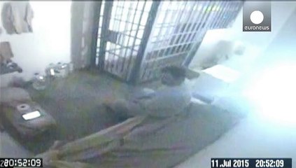 تصاویر ویدپویی ال چاپو در لحظه فرار از زندان