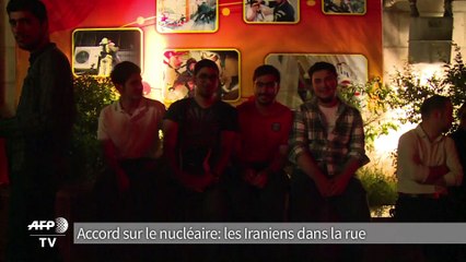 Téhéran: des Iraniens dans les rues pour fêter l'accord