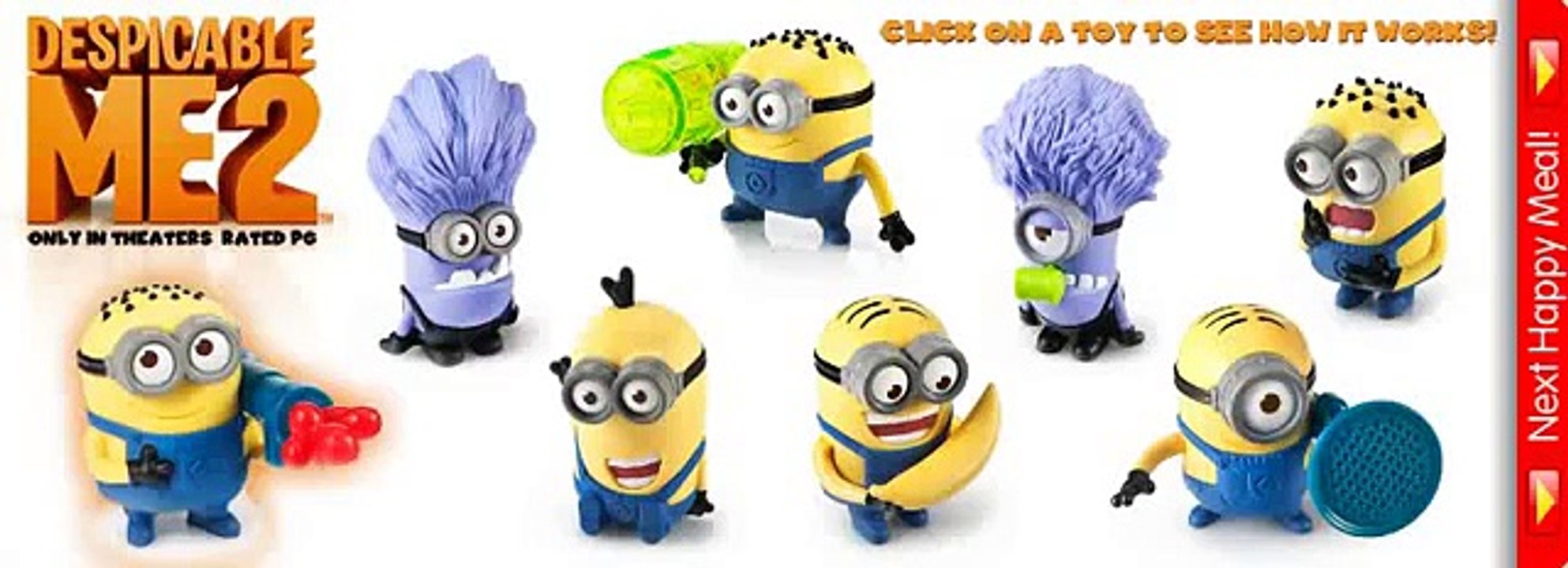 McDonald's Despicable Me 2 Toys