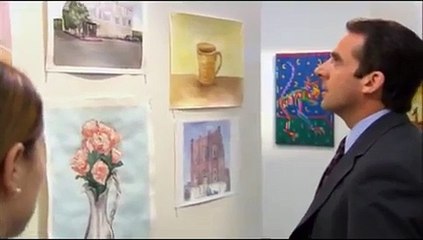 Michael Visits Pam's Art Show