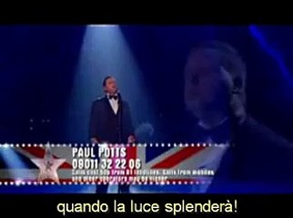 Paul Potts Interpretando Nessun Dorma (Italiano y español)