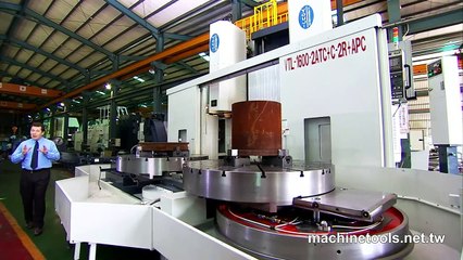 CNC Vertical Lathe - HD Video produce by 聖僑資訊 S&J Corp.