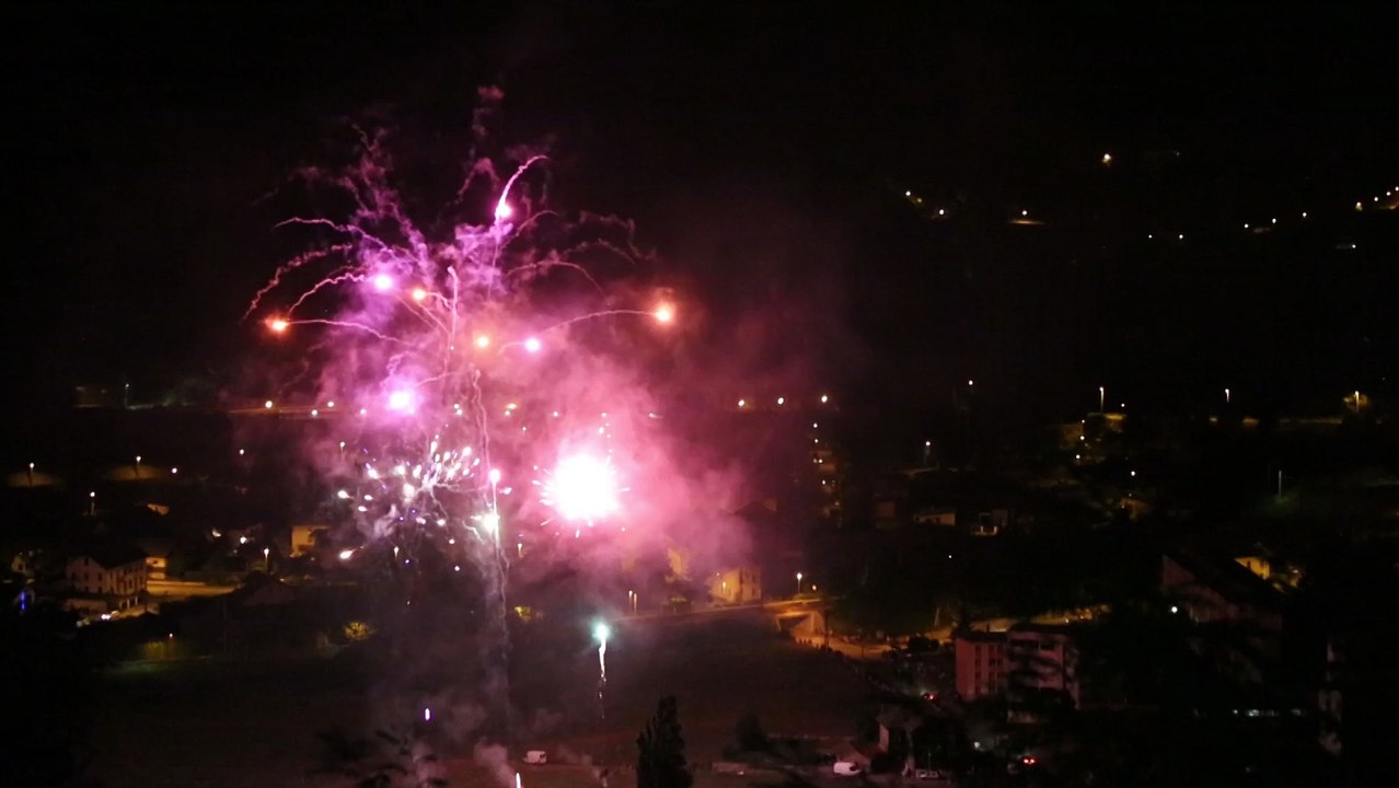 13 juillet 2015 feu d'artifice Saint Jean de Maurienne