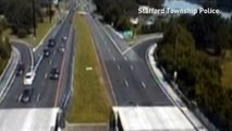 Skydiving plane makes emergency landing on highway