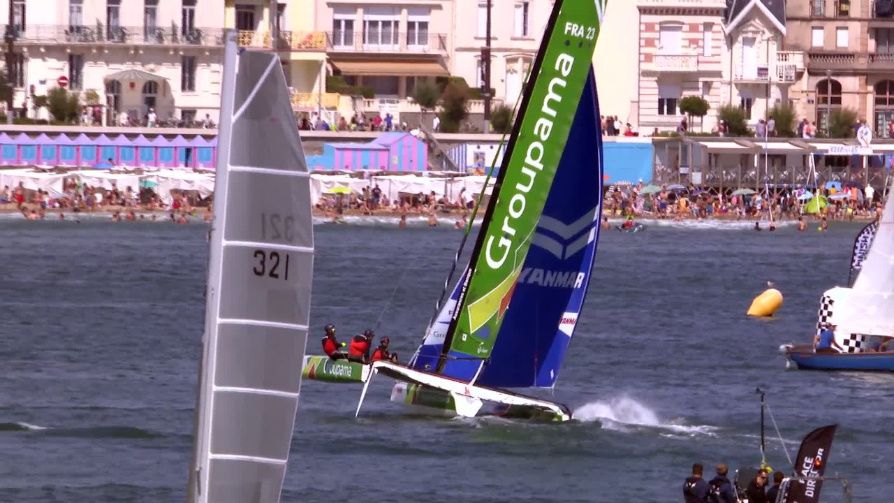 Voile - Tour de France : Victoire de Franck Cammas aux Sables d'Olonne