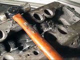 FORD FLATHEAD VALVE REMOVAL (Basic Hand Tools)