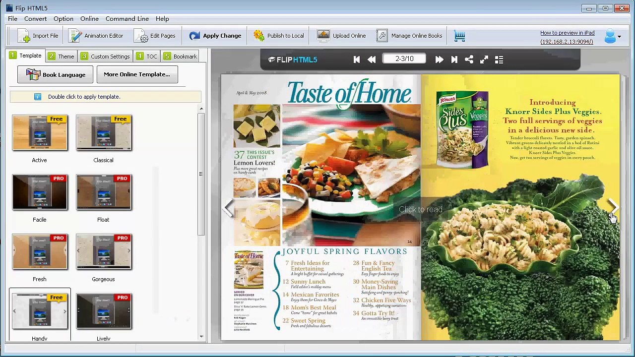 Gorgeous Online Brochure Maker with Sharing Function