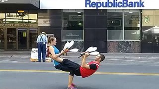 Couple Dance on road props