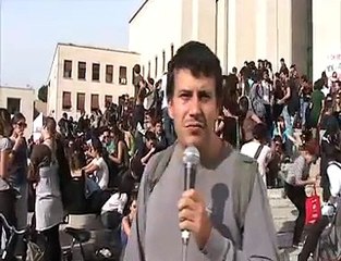 SIT-IN al Rettorato Sapienza Roma 21/10/08